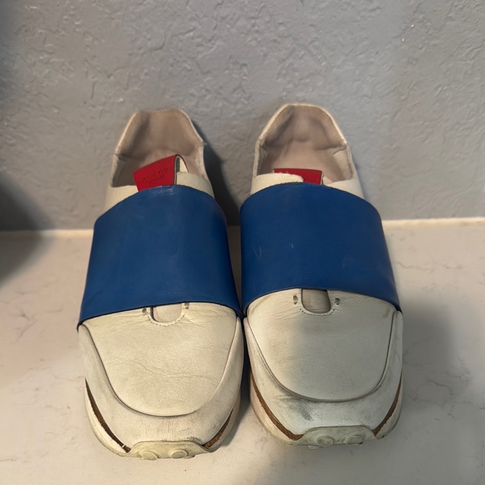 rag & bone White and Blue Women's Sneakers